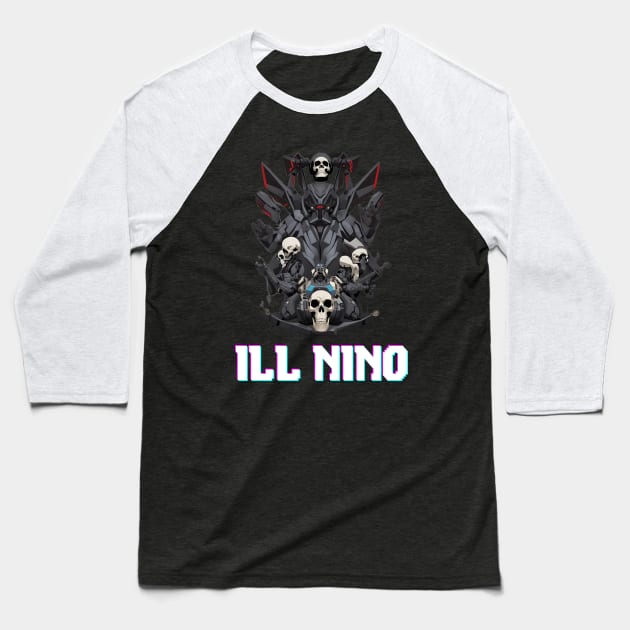 Ill Nino Baseball T-Shirt by Maheswara.Momocats